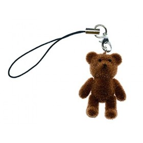Miniblings Ours en Peluche Bear Aspect Velours Pendentif pour téléphone Mobile Porte Sombre Brown- Pendentif Bijoux Faits à l