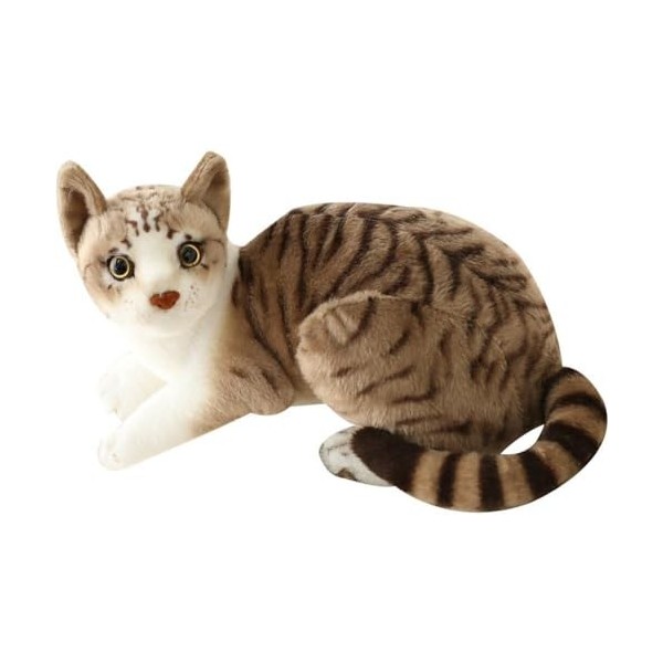 Réaliste Doux en Peluche en Pelucheuse Chatte De Chat Shorthair Chaton Peluche Siamois Chats en Peluche Simulation De Pavillo