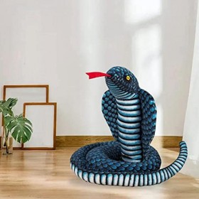 XJKLBYQ Jouet en Peluche Animal en Peluche géant, Grand Serpent à Sonnette Mignon Jumbo Doux et réalistes en Peluche de Serpe