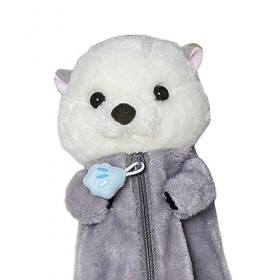 LOVIVER Trousse à Crayons en Peluche Loutre de mer, Sac en Peluche, nouveauté Douce, Porte-Monnaie, Pochette de Papeterie en 