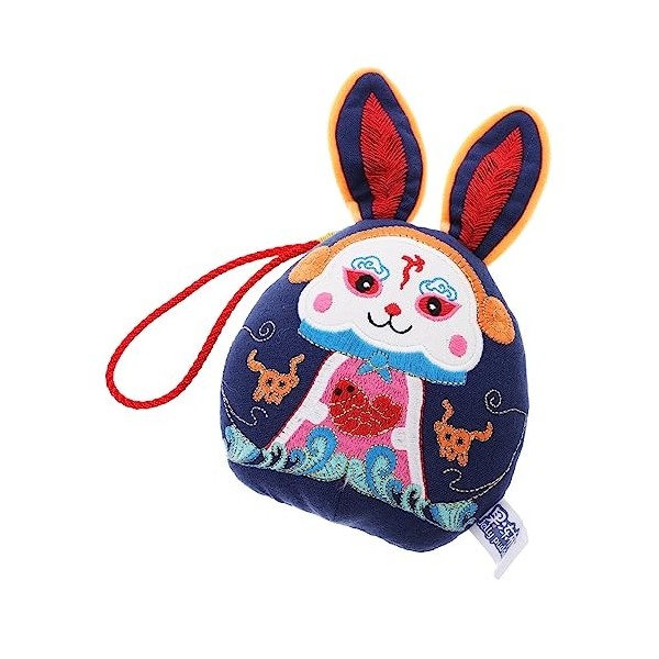 ERINGOGO Accessoires Lapin Poupée Jouet Nouvel an Décoration Calendrier Lunaire en Peluche Jouet Bébé Ornement Lapin Poupée D