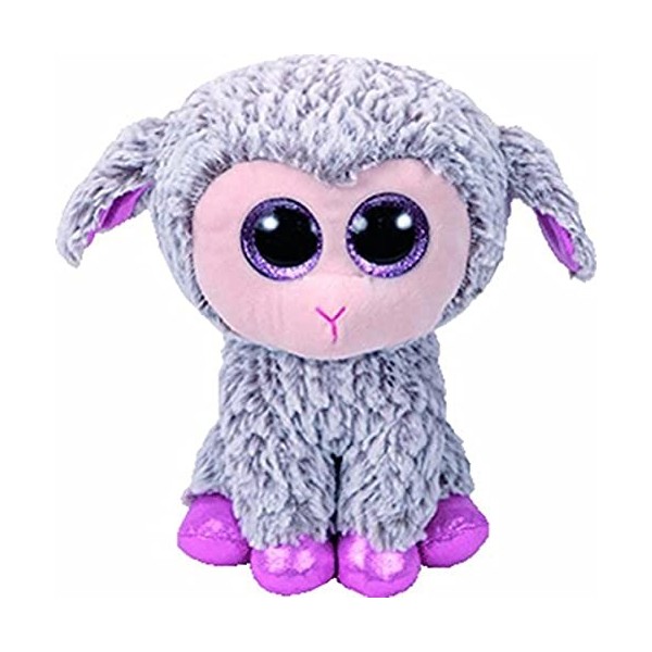 Ty- Beanie BooS-Peluche Dixie Le Mouton 23 cm, TY37257