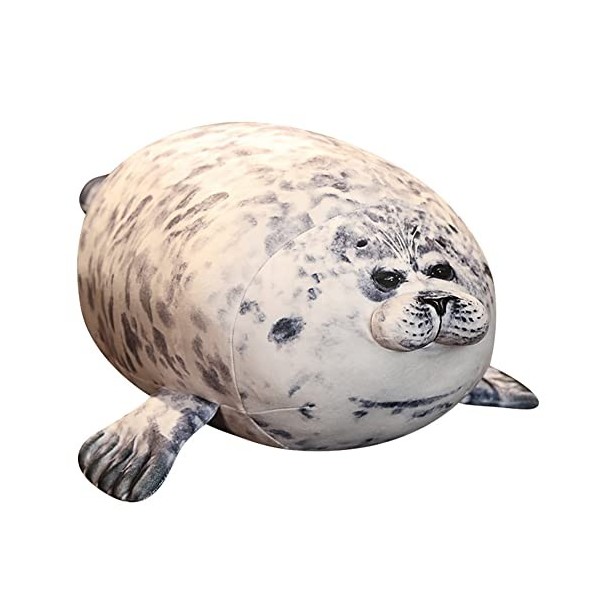 Oreiller De Phoque, Coussin Mignon de Phoque de Peluche avec Corps potelé, Jouet en Peluche Animal Mignon rembourré de Coton