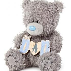 Me to You Ours en peluche pour la fête des pères tenant une bannière « Best Dad »