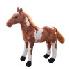 JAWSEU Cheval Peluche Geante, Peluche Cheval Interactif, Peluche Cheval Realiste, Animal en Peluche Poupée Cheval Peluche Pou