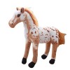 JAWSEU Cheval Peluche Geante, Peluche Cheval Interactif, Peluche Cheval Realiste, Animal en Peluche Poupée Cheval Peluche Pou