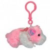 Portes Clés - Peluche Hamster Rose Porte-clés 13 Cm