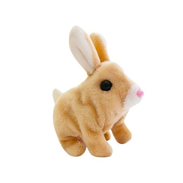 Jouets en Peluche électriques, Lapin en Peluche Jouet électrique, Marche Wiggle Oreilles, Mignon Simulation Lapin interactif 