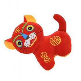 Didiseaon 1 Pc Poupée Tigre Jouets De Mascotte en Peluche Figurine du Zodiaque Animal du Zodiaque Chinois Oreiller Câlin pour
