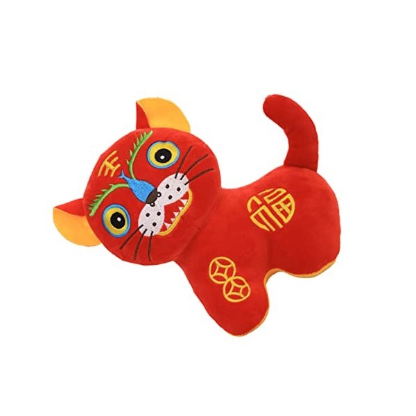 Didiseaon 1 Pc Poupée Tigre Jouets De Mascotte en Peluche Figurine du Zodiaque Animal du Zodiaque Chinois Oreiller Câlin pour