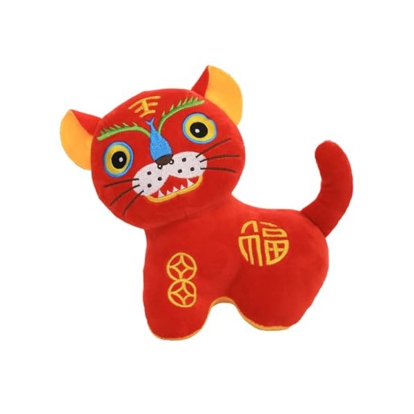 Didiseaon 1 Pc Poupée Tigre Jouets De Mascotte en Peluche Figurine du Zodiaque Animal du Zodiaque Chinois Oreiller Câlin pour