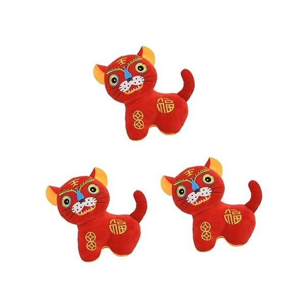 Didiseaon 1 Pc Poupée Tigre Jouets De Mascotte en Peluche Figurine du Zodiaque Animal du Zodiaque Chinois Oreiller Câlin pour