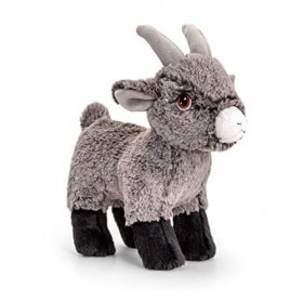 Keel Toys KEELECO - Peluche 100% recyclée - Jouet écologique pour Enfant - Peluche Chèvre 20cm - SE1041