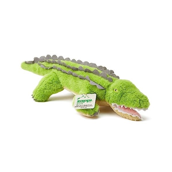 Zappi Co Peluche 100% recyclée, Crocodile 38cm de Long Douce, câline, écologique Collection danimaux pour Nouveau-né Premi