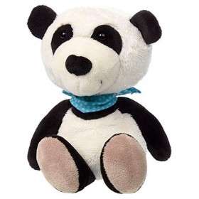sigikid, Filles et Garçons, Panda Mimimis 20 cm, Peluche à Suspendre avec Mousqueton, Blanc/Noir, 42391