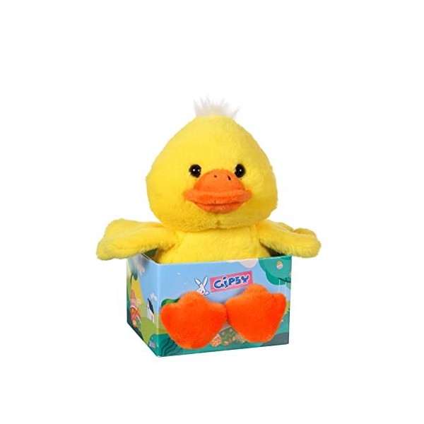 GIPSY Peluche de Pâques - Canard Les Ptits gardenous 14 Cm