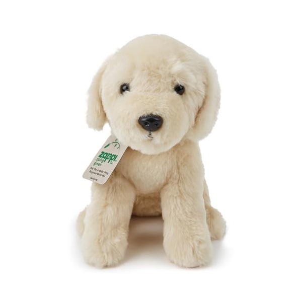 Zappi Co Peluche de Labrador 25cm - Amical, Chien Câlinable, Écologique, Idéal pour Les Jeunes Passionnés de Chiens, 100% R