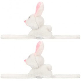 Toddmomy 2 Pièces Lapin Slap Bracelet Lapin De Pâques En Peluche Jouet Animal En Peluche Slap Bracelet Lapin Slap Bandes Mign