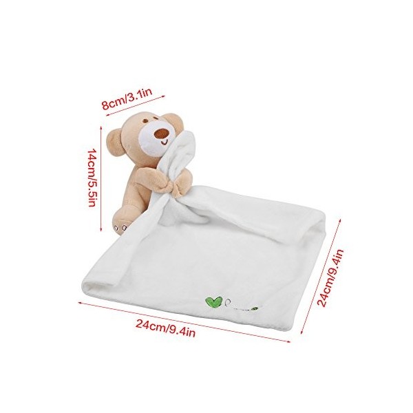 Zerodis Doudous Jouet Bébé Apaiser Serviette Calmant Couverture de Sommeil Peluches Doudou Poupée pour Cadeau de Bébé Nouveau