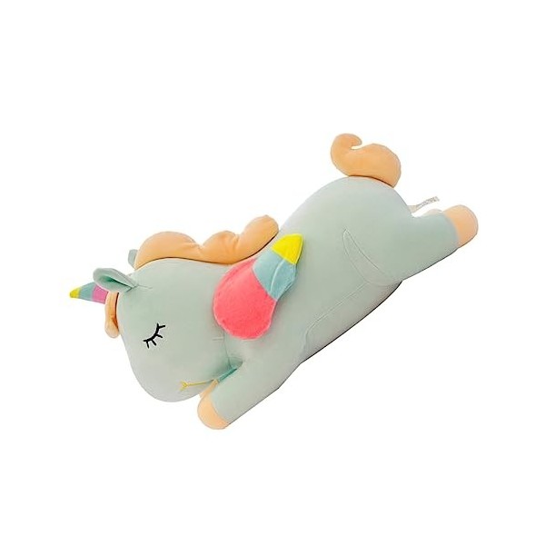 HOMSFOU 1Pc Oreiller De Couchage Licorne Peluche Jouet Mignon Canapé Oreiller Licorne Peluche Jouet Peluche Animal Cadeau Drô