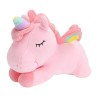 HOMSFOU 1Pc Oreiller De Couchage Licorne Peluche Jouet Mignon Canapé Oreiller Licorne Peluche Jouet Peluche Animal Cadeau Drô