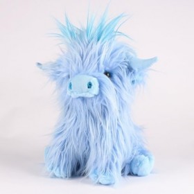HMLTD Animal en Peluche de Vache des Highlands écossaises,Poupée de Vache Moelleuse des Highlands | Poupée Animale réaliste, 