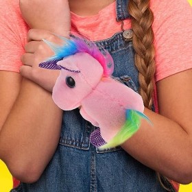 ifundom Bracelet À Claque De Licorne en Peluche Bracelets À Pression en pour Animaux en Peluche Poignets De Poignet Bracelets