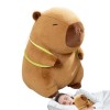 Jouet en peluche Capybara, jouets en peluche mignons, poupée Capybara douce de simulation avec sac porte-bonheur, ornements d