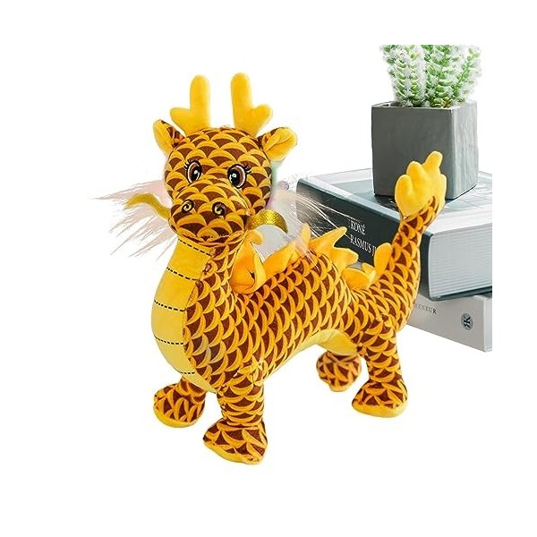 Frifer Jouet en Peluche Dragon Chinois,Dragon en Peluche Mignon et Doux - Peluche du Nouvel an Chinois pour Cadeaux danniver