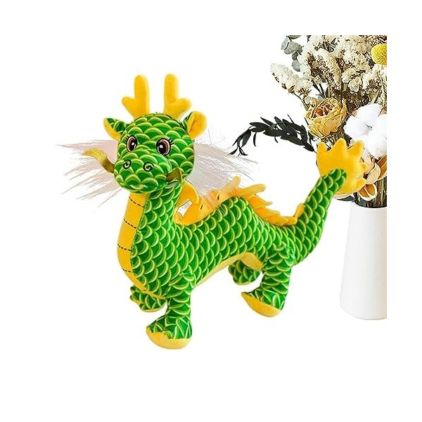 Frifer Jouet en Peluche Dragon Chinois,Dragon en Peluche Mignon et Doux - Peluche du Nouvel an Chinois pour Cadeaux danniver