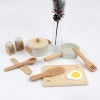 Little Log Ustensiles de Cuisine en Bois Ensemble casseroles poêles Ensemble Cuisine pour Enfants Accessoires Cuisine pour En