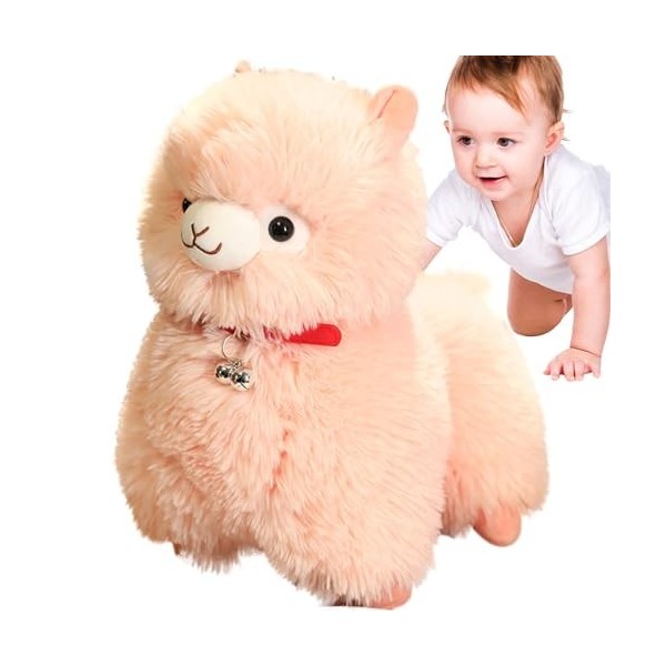 Leryveo Jouet de Lama dalpaga, Jouet en Peluche dalpaga en Peluche, Peluche Lama, Oreiller câlin en Peluche, Coussin Doux e