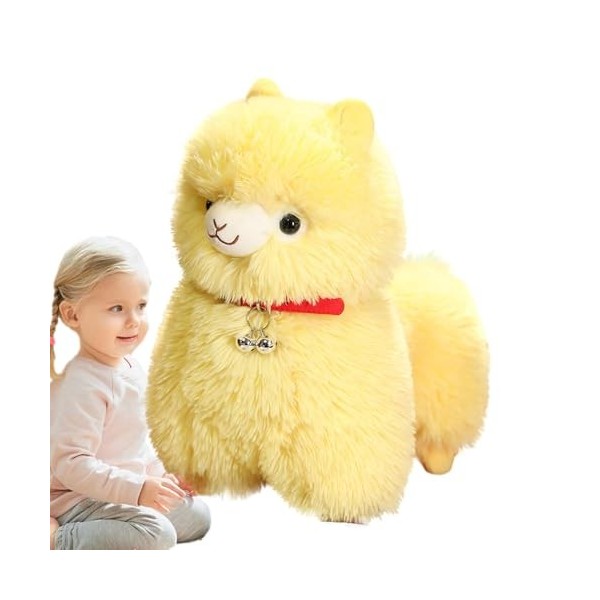 biteatey Jouet en Peluche dalpaga, Animal en Peluche dalpaga | Jouets Mignons de poupée en Peluche d’alpaga | Oreiller câli