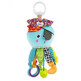 Lamaze Captain Calamari, jouet sensoriel pour bébés de 0 à 6 mois, à clipser sur le landau et la poussette.