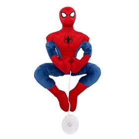 Joy Toy - 1200048 - Figure en Peluche - Spiderman avec Ventouse - 25 cm - Bleu