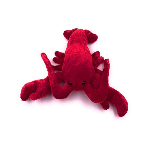 Onwomania Peluche Peluche Animal Homard Crabe Rouge à dix Pattes 20 cm