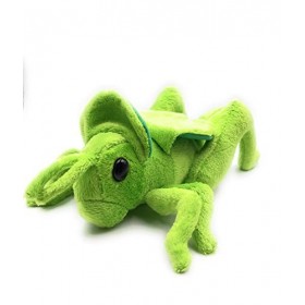 Onwomania Peluche Peluche Animal Sauterelle Sauterelle Verte 25 cm