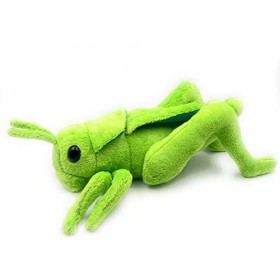 Onwomania Peluche Peluche Animal Sauterelle Sauterelle Verte 25 cm