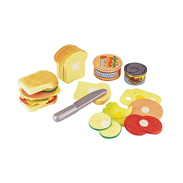 ERRO Kit de jeu Sandwich - Accessoires de magasin - 40290 - Cuisine pour enfants - Jouet de cuisine factice - Plastique