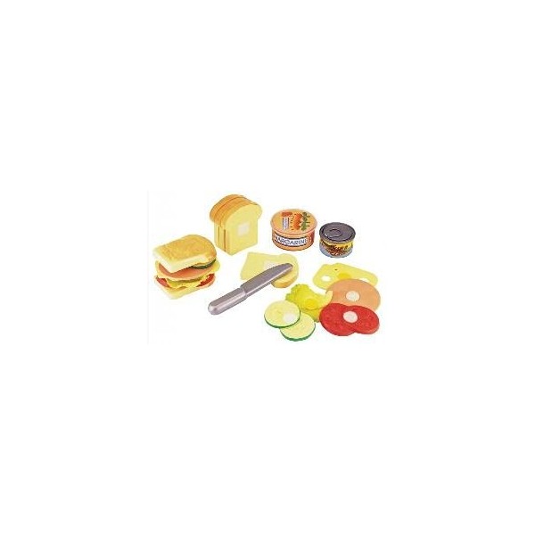 ERRO Kit de jeu Sandwich - Accessoires de magasin - 40290 - Cuisine pour enfants - Jouet de cuisine factice - Plastique