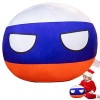 Rankey Poupée en Peluche Countryball | Ballon National en Peluche pour - Oreiller en Peluche pour la Maison, Peluches Mignonn