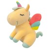 SNOWOLF Licorne en Peluche Mignonne Douce avec Ailes Arc-en-Ciel - Jouet Kawaii pour Enfants 30CM/11.8Inch, White 