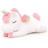 SNOWOLF Licorne en Peluche Mignonne Douce avec Ailes Arc-en-Ciel - Jouet Kawaii pour Enfants 30CM/11.8Inch, White 