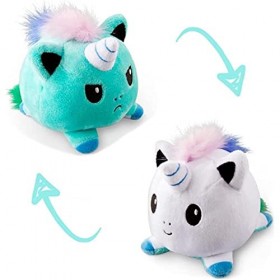 Jouets Licorne réversibles | Aussi Adorable Que la Pieuvre réversible en Peluche de Tortue | Jouet Licorne | Jouet Licorne Fi