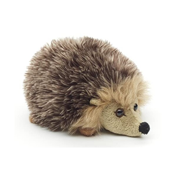 Uni-Toys - Hérisson Gris-Marron - 15 cm Longueur - Animal de la forêt - Peluche, Doudou