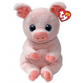 Ty Beanie Bellies - Penelope la Cochon avec Les Yeux Bleus pailletés, Les Animaux en Peluche avec Le Ventre Doux Originaux 30
