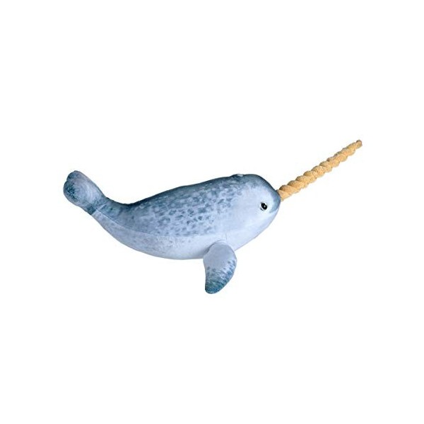 Wild Republic Living Ocean Mini Narval, 30 cm, Idée Cadeau pour Enfants, Animal en Peluche, Peluche Écologique, Rembourrage e