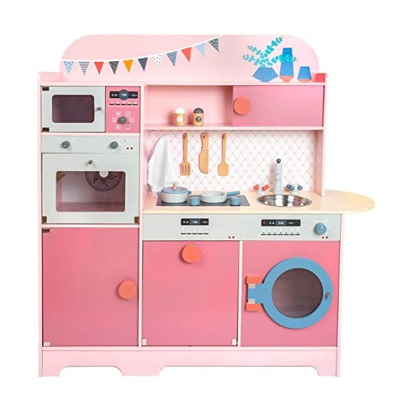 Small Foot 11465 Enfant Rêve de Fille, en Bois, Cuisine multifonctionnelle, Jeu de rôle Jouets, Multicolore