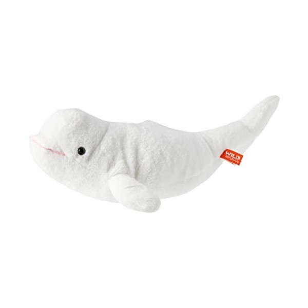 Wild Republic Cuddlekins Mini Béluga, Animal en Peluche, 20 cm, Cadeau pour Bébés, Peluche Écologique, Rembourrage Fabriqué à