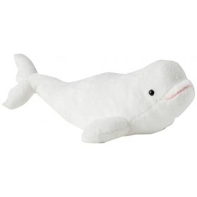 Wild Republic Cuddlekins Mini Béluga, Animal en Peluche, 20 cm, Cadeau pour Bébés, Peluche Écologique, Rembourrage Fabriqué à